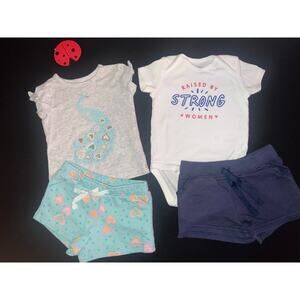 Two Baby Girl Short Sets by Carter’s 6M